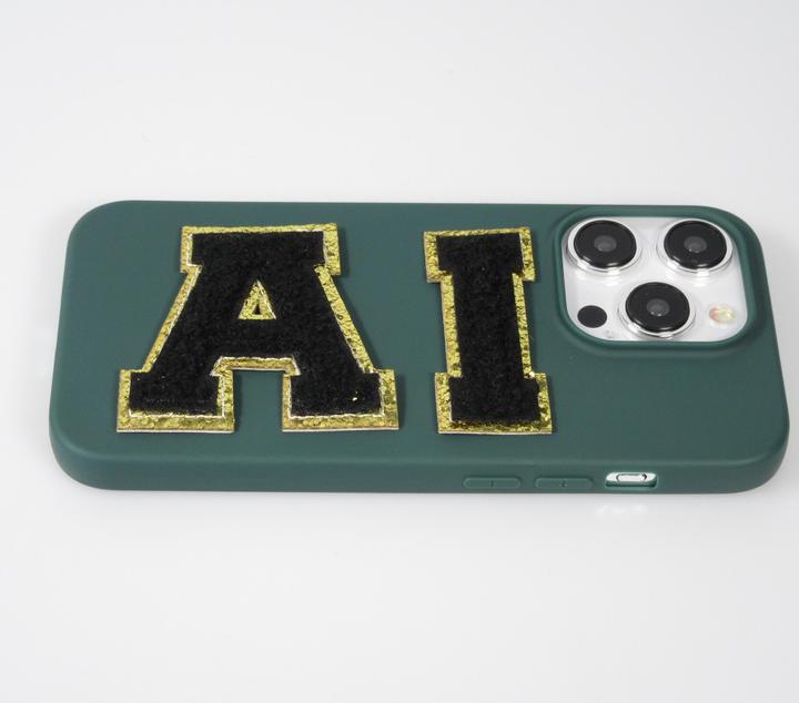 Actual product image PhoneLook Sticker Sticker for mobile/tablet/computer 3D embroidered letter M
