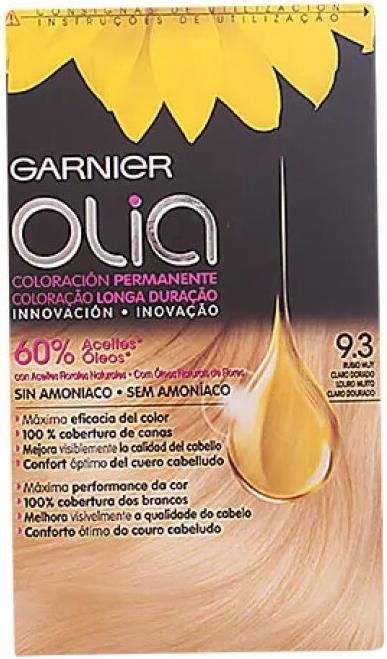 Produktbild Garnier OLIA Coloración Permanente #9,3 Rubio Muy claro Dorado 4 pz (9,3 Rubio Muy claro Dorado)