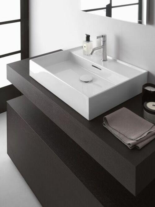 Actual product image Laufen Kartell washbasin undermount, 1 tap hole, with overflow, 500x460mm, H810332 (360 mm, 500 mm)