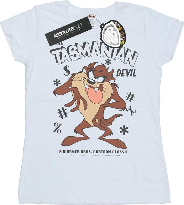 Actual product image Looney Tunes Womens/Ladies Tasmanian Devil Vintage T-Shirt (M)