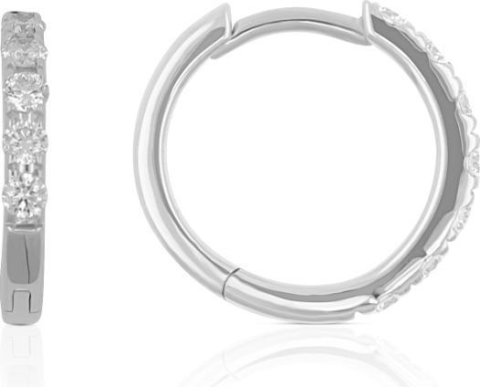 Produktbild Muau Creolen (Weissgold 750 0.04ct.2 H SI Brillanten à je 0.02ct. - Trumiracle 0.20)