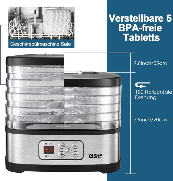 Immagine prodotto Yashe Dörrautomat GGJ-261B