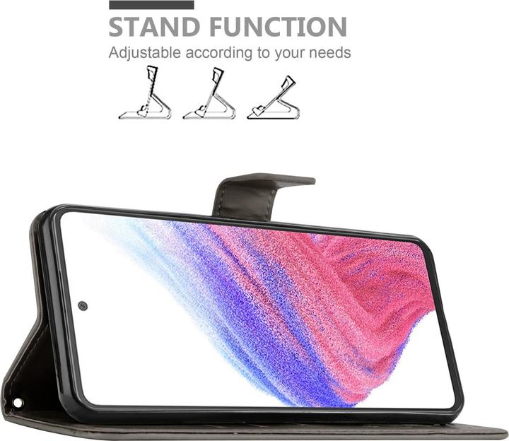 Actual product image Cadorabo Flower Book Case for Samsung Galaxy A53 5G (Samsung Galaxy A53 5G)