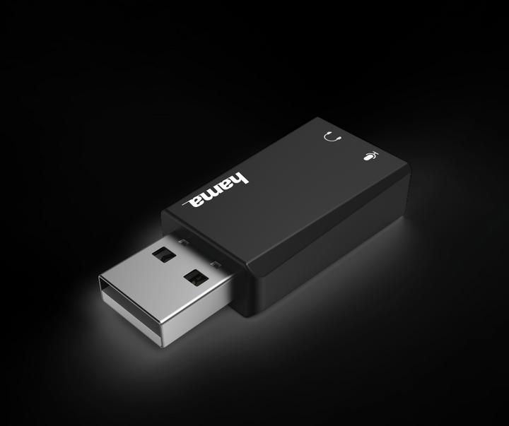 Actual product image Hama USB-Soundkarte 2.0 Stereo (USB 2.0)