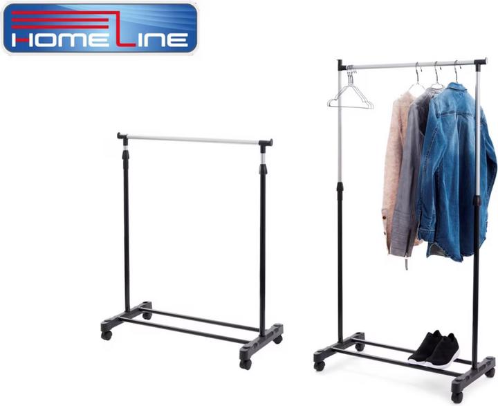 Image du produit Homeline Porte-vêtements à rouleaux réglable