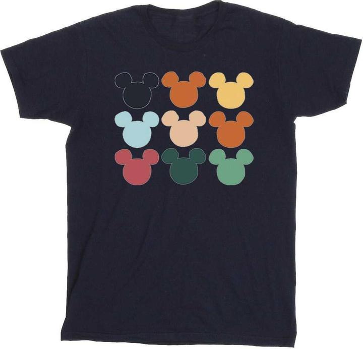 Immagine prodotto Disney Mickey Mouse Heads Square Maglietta Ragazzi (140, 146)