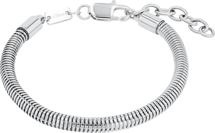Immagine prodotto S.Oliver Armschmuck für Herren, Edelstahl (23 cm, Acciaio inossidabile)