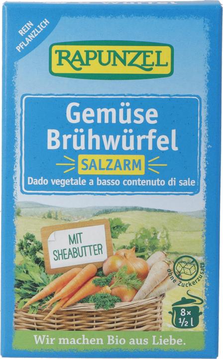 Produktbild Rapunzel Gemüse Brühwürfel salzarm (150.96 ml)