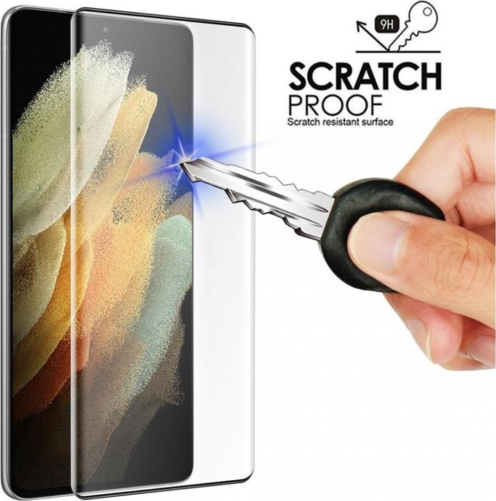 Produktbild Screenguard Samsung Galaxy S21 Ultra Full Screen Panzerglas Schutzfolie 2.5D 9H (1 Stück, Samsung Galaxy S21 Ultra)