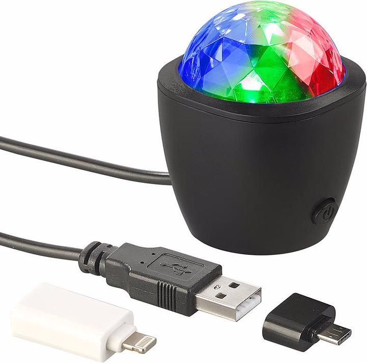 Lunartec Mini-Disco-Licht mit Akustik-Sensor