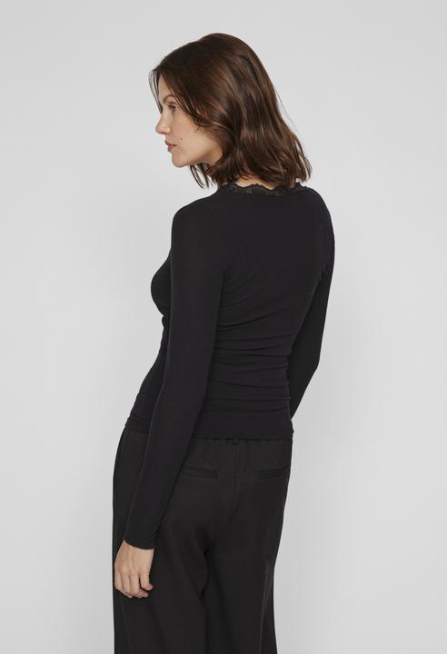 Actual product image Vila Round neck top with long sleeves (M)