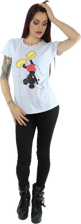 Actual product image Disney Womens/Ladies Mickey Mouse Upside Down Cotton T-Shirt (S)