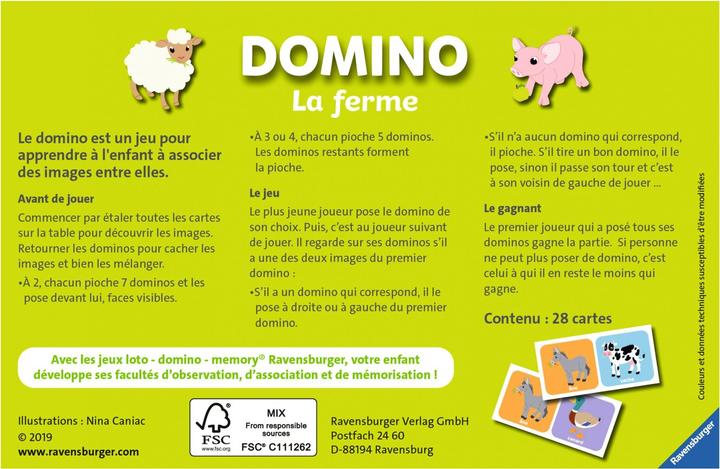 Produktbild Ravensburger Domino la ferme (Französisch)