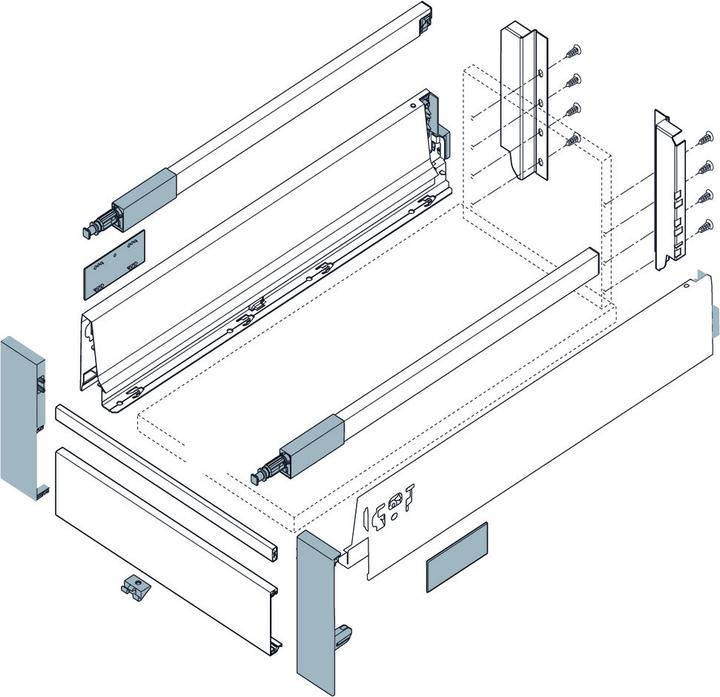 Image du produit Blum Z31L1036A R906 TANDEMBOX pièce avant