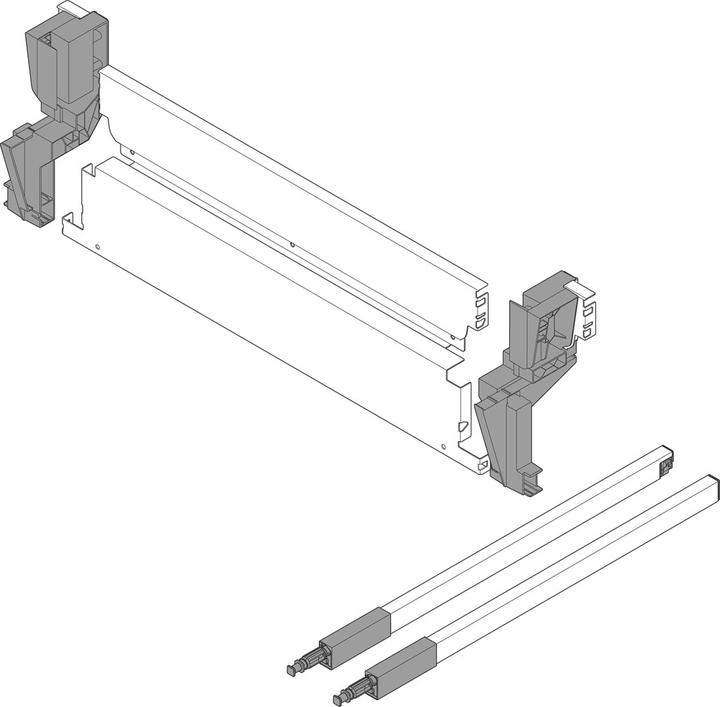 Produktbild Blum Stahlrückwand für Müllauszug TANDEMBOX antaro M, grau (1 Stk.)