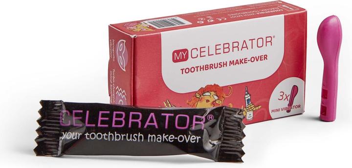 Actual product image Celebrator My - Toothbrush Makeover Ten-Piece Party Pack - Pink