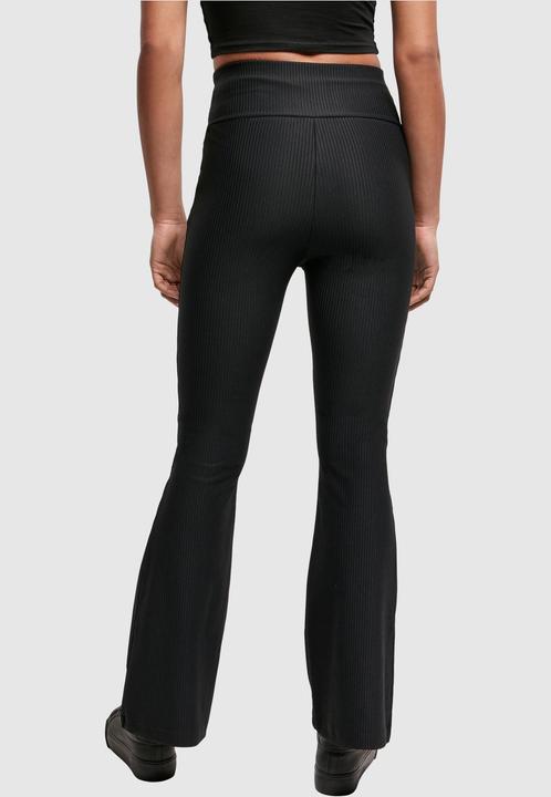 Image du produit Urban Classics Ladies High Waist Rib Boot Cut Leggings (XXL)