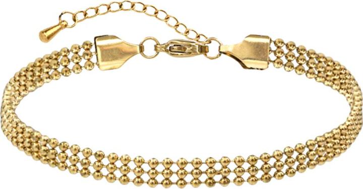 Produktbild Star Piercing Fusskette vergoldet drei einzelne Kugelketten (ohne Messing, Chirurgenstahl 316L)