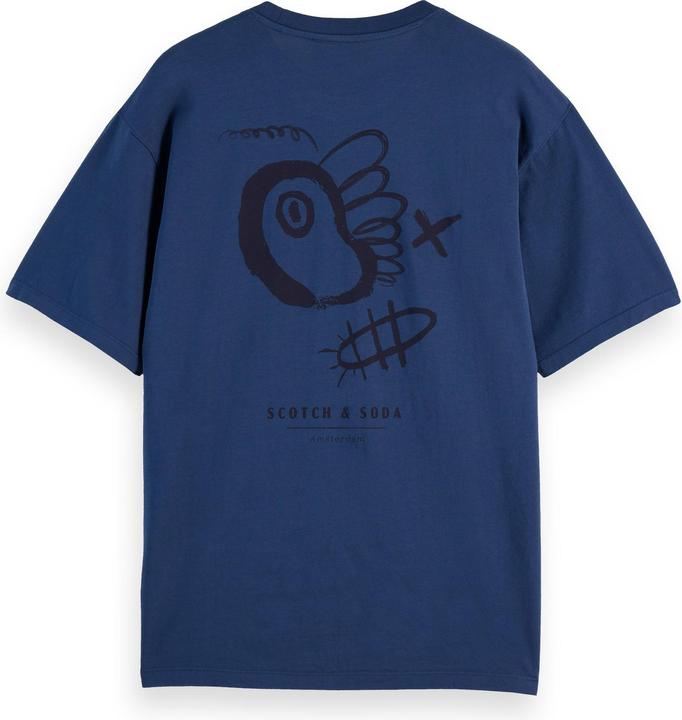 Image du produit Scotch & Soda Regular fit front and back artwork T-shirt (S)