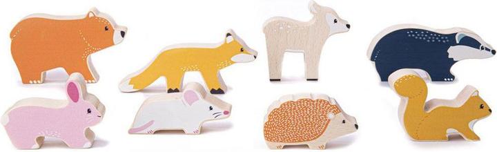 Actual product image Bigjigs Houten Speelfigures Bosdieren, 8dlg.