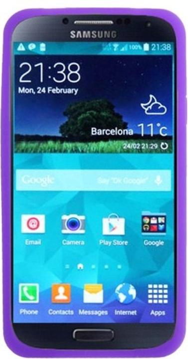 Produktbild König Design Schutzhülle Silikon Case für Handy Samsung Galaxy S5 / S5 Neo lila / violett (Samsung Galaxy S5, Samsung Galaxy S5 Neo)