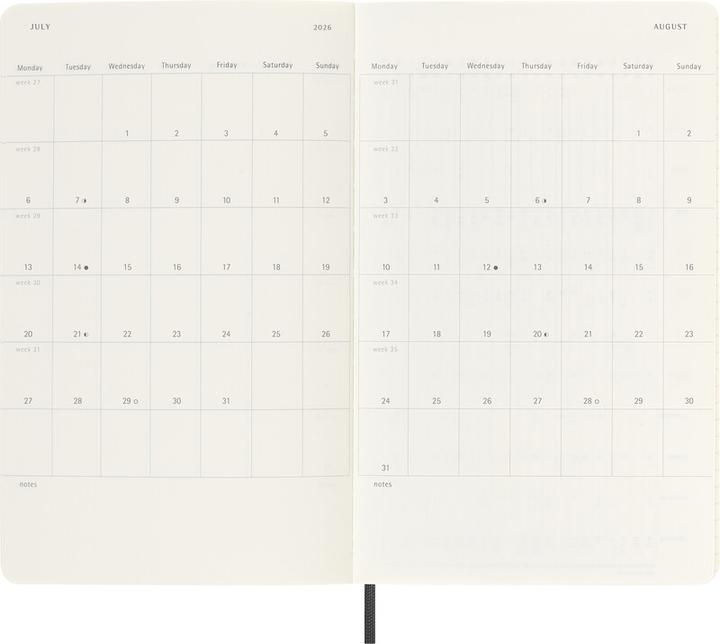 Image du produit Moleskine Agenda des élèves (13 x 21 cm, Anglais)