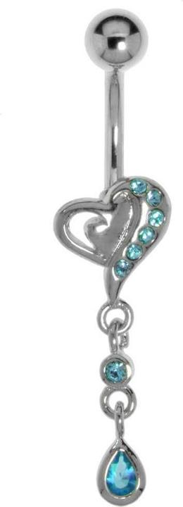 Produktbild Bijouteria Bauchpiercing (Chirurgenstahl 316L, Kristall, Messing rhodiniert)