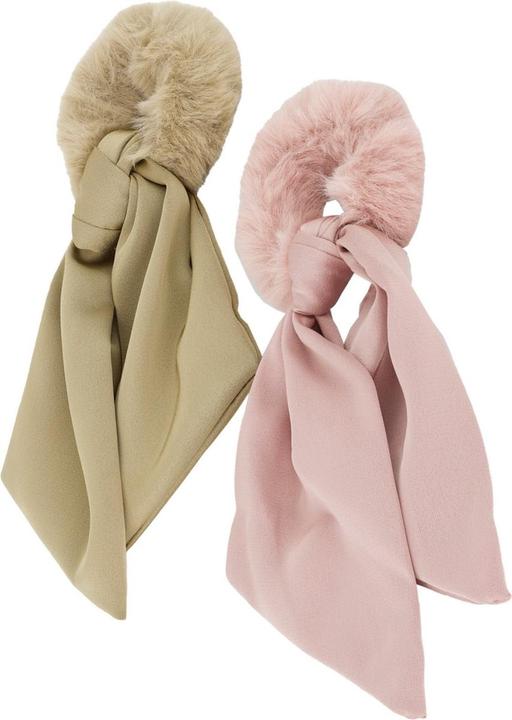 Actual product image Trisa Hair - Fake Fur Scrunchie, rose beige (Hair tie)