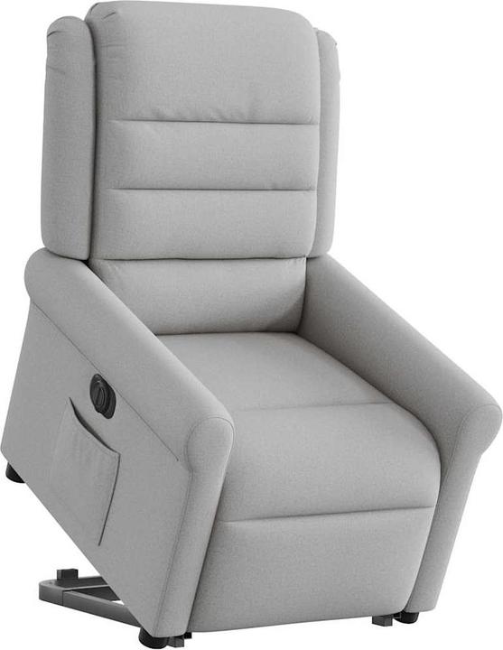 Produktbild VidaXL Massagesessel mit Aufstehhilfe Elektrisch Wolkengrau Stoff