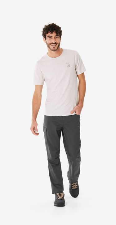 Actual product image Quechua Wandershirt Herren- NH100 beige (4XL)