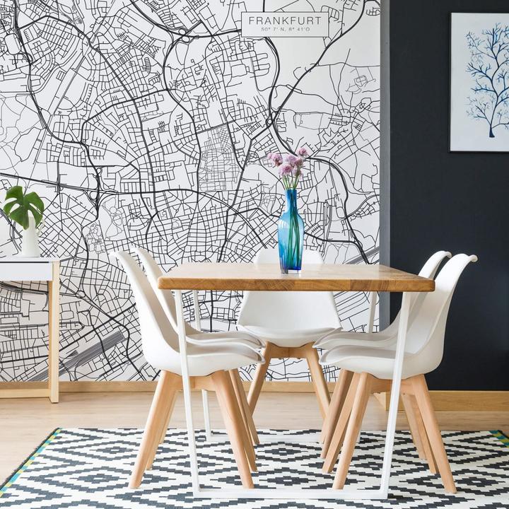 Image du produit Trenddeko Plan de la ville de Francfort (192 x 260 cm)