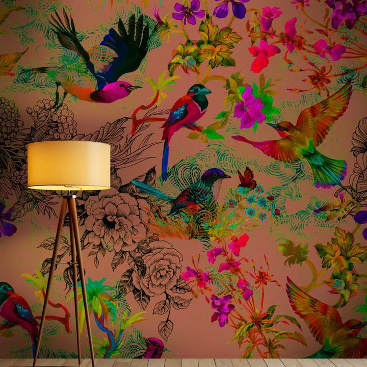 Immagine prodotto Livingwalls Muri di Patel funky birds 3 (270 x 400 cm)