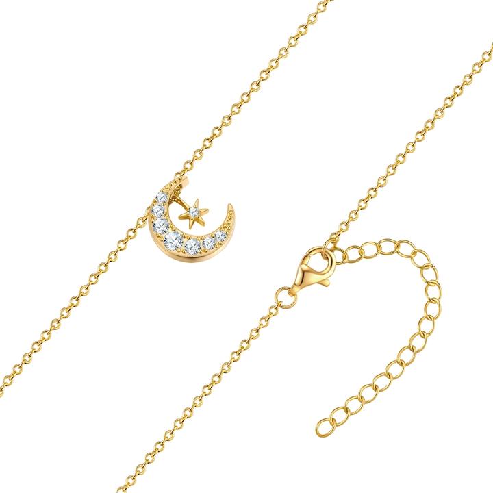Produktbild Rafaela Donata Damen Kette Mond/Stern Sterling Silber - 35454 (Sterling Silber)