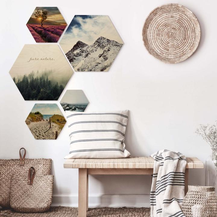 Actual product image Trenddeko Lavender blossom in Provence (55 x 47 cm)