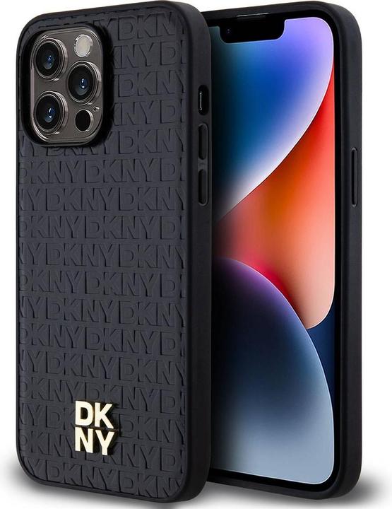 Produktbild DKNY DKHMP13XPSHRPSK iPhone 13 Pro Max 6.7" czarny/black hardcase Leather Pattern Metal Logo MagSafe (Apple iPhone 13 Pro Max)