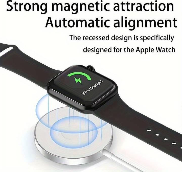 Image du produit PhoneLook Chargeur magnétique Qi MagSafe 3 in1 wireless charging pour iPhone / Apple Watch / AirPods & USB-C