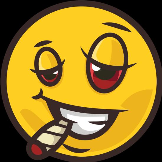 Immagine prodotto Bügelbilder Bügelbild Stoned Emoji smoke weed