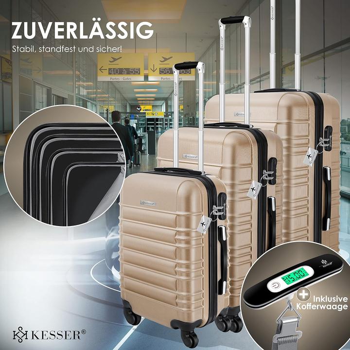 Image du produit Kesser Set de 3 valises (120 l, M (50 - 90l), L (90 - 115l), XL (à partir de 115l))