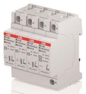 Produktbild ABB Überspann.ableiter OVRT23N40-275PQS Typ 2 für 230/400V TT-3Ph. + TN-S
