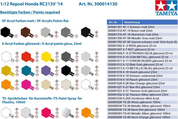 Image du produit Tamiya Repsol Honda RC213V 2014