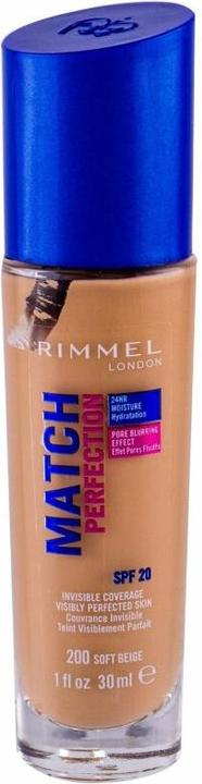 Produktbild Rimmel London Match Perfection SPF20 (200 Soft Beige)