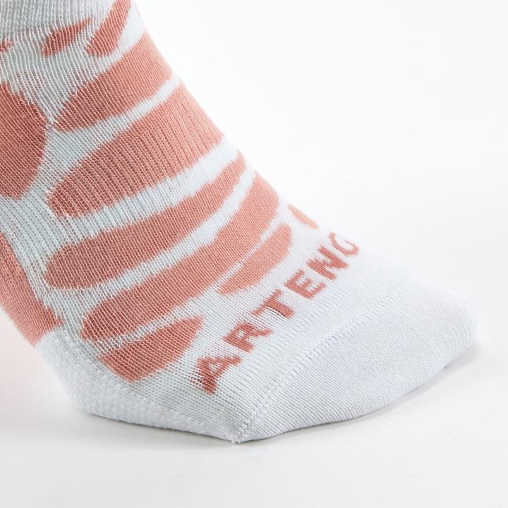 Actual product image Artengo Tennissocken RS160 Low 3er Pack orange/rosa Motive (39, 42)