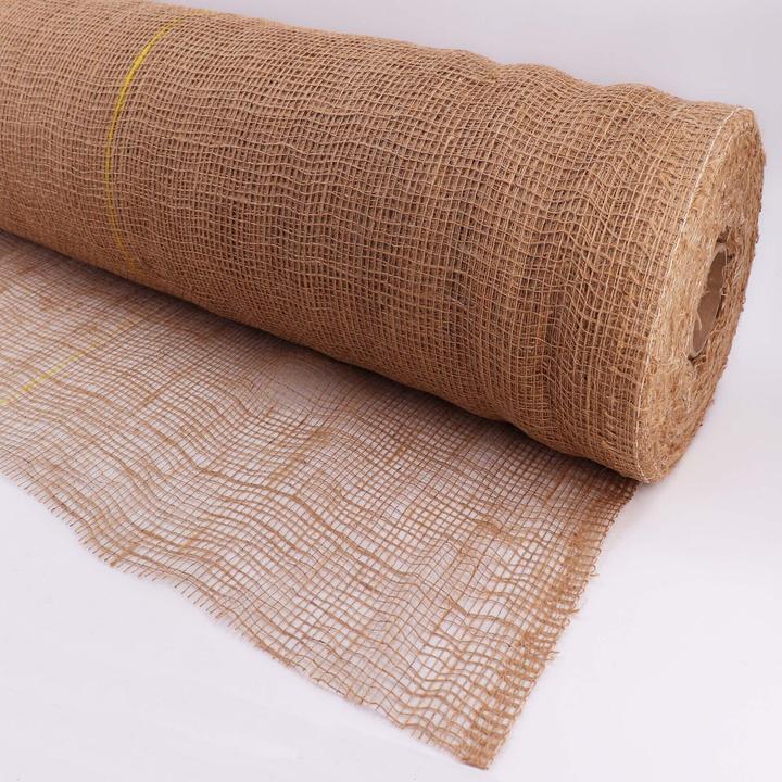 Produktbild Aquagart 80m x 1m Jutegewebe 105g/m² Jutematte Gartenjute Jute Stoff Sackleinen Juteband