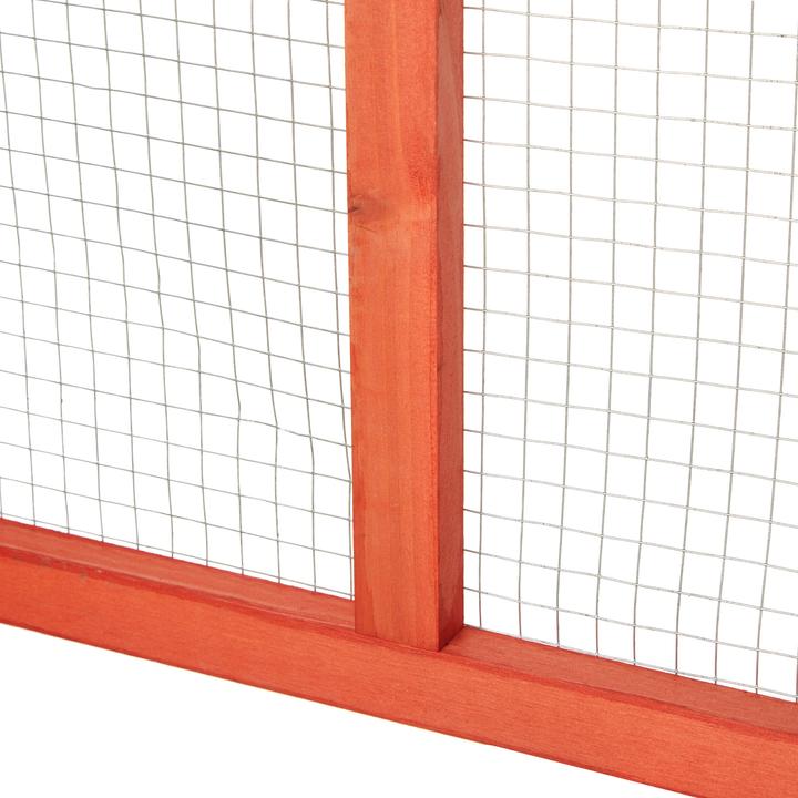 Produktbild tectake Kaninchenstall mit 4 Türen 181x90x48cm
