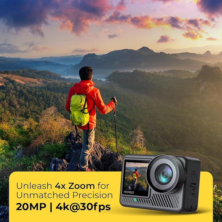 Actual product image Akaso Brave 8 Lite Action Camera Lcd (Wi-Fi)