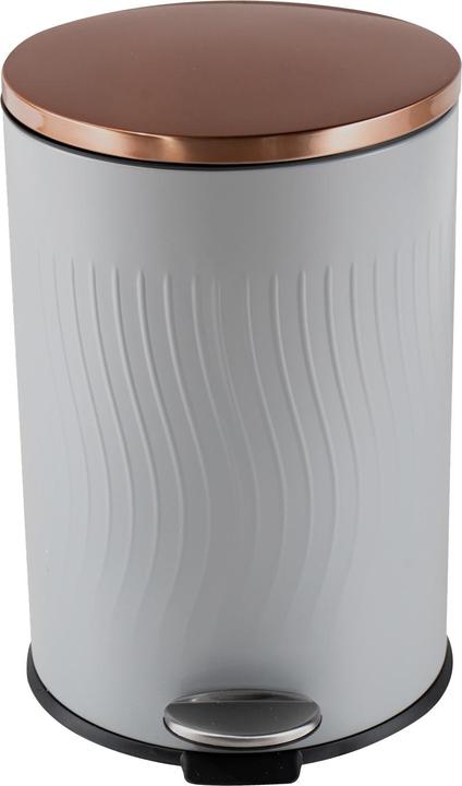 Image du produit HTI-Living Poubelle à pédale Jannik 20 litres Gris Cuivre (20 l)