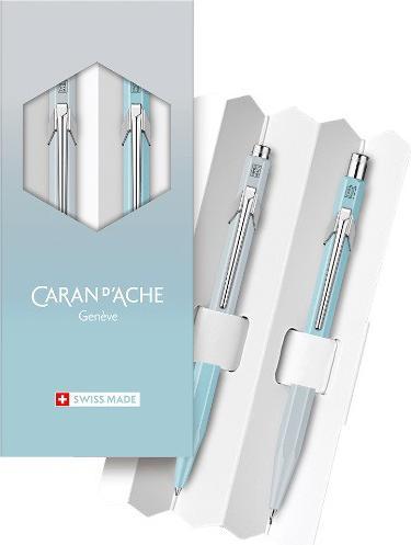 Immagine prodotto Caran d'Ache 849 Set Blue Lagoon Sonderedition (Blu polare, Grigio gelo, 2 x)
