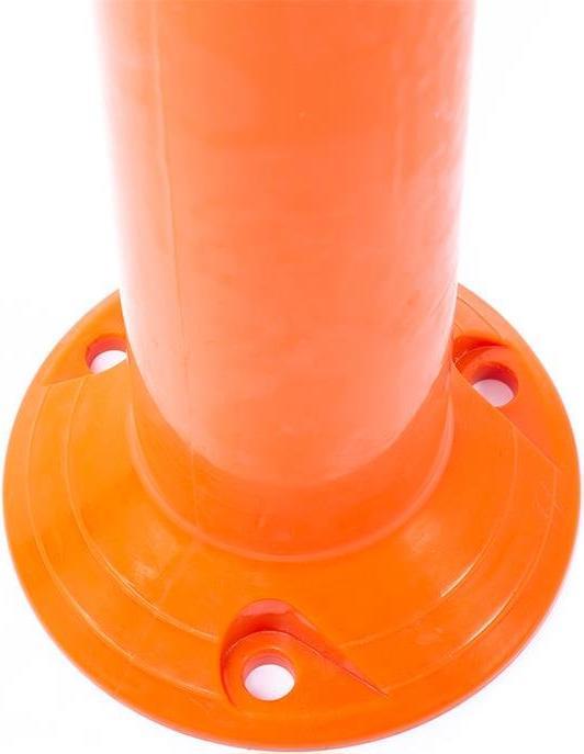 Actual product image HP Autozubehör Barrier post TPU orange/white Ø 80 mm to screw on w.fixing material Height above floor 750 mm
