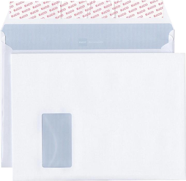 Produktbild Elco Briefumschläge Documento mit Seitenfalten, weiss (C4, 200 x)