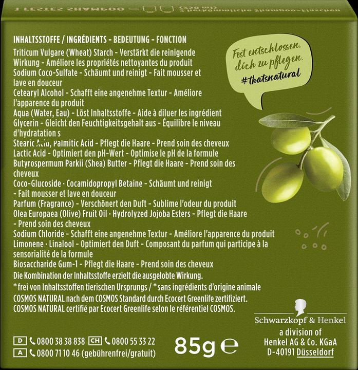 Actual product image Nature Box Strengthening Firm Shampoo Olive Oil (Solid shampoo)